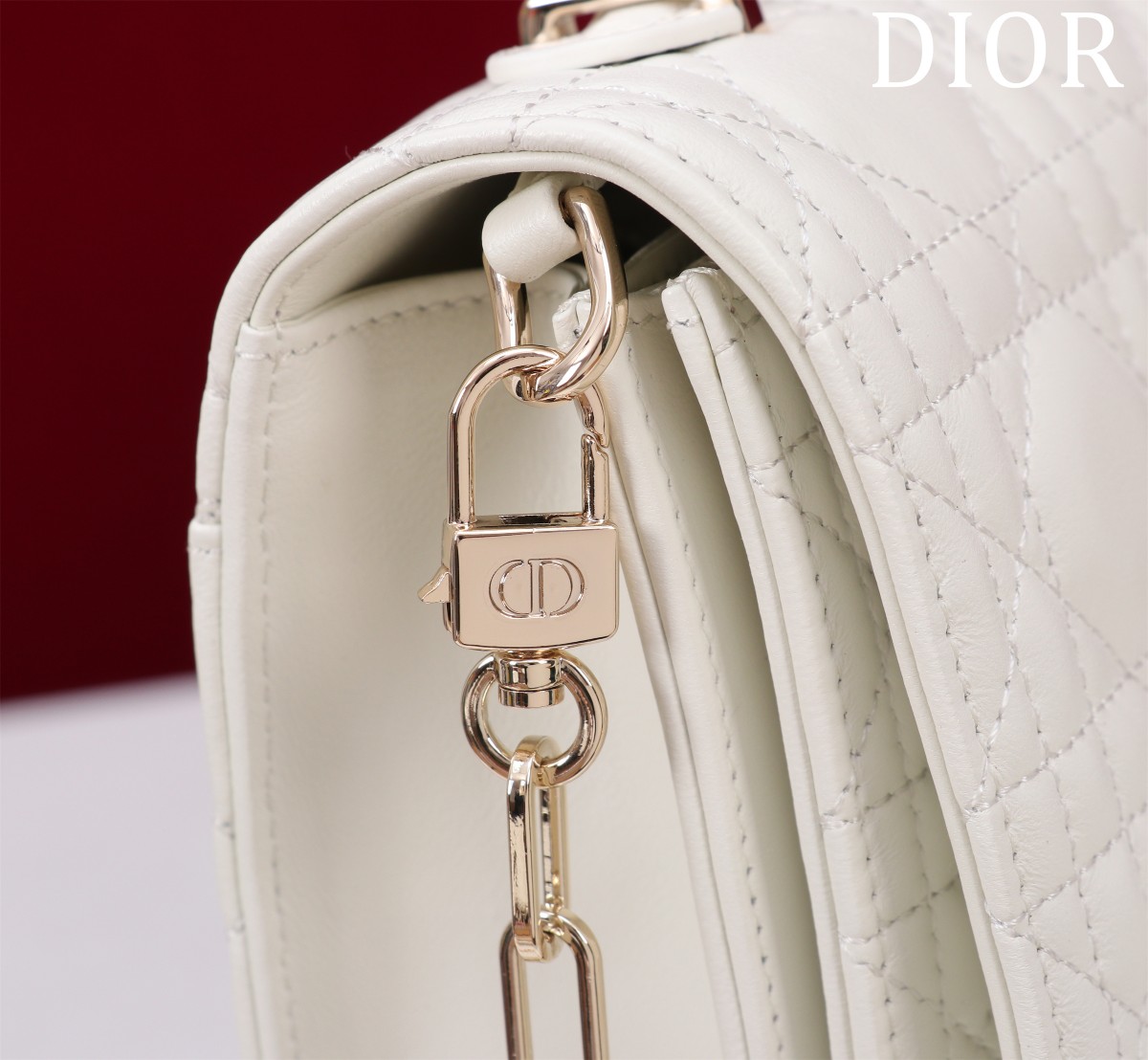 My Dior Top Handle Bag Latte Cannage Lambskin